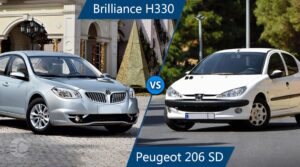 مقایسه پژو 206 صندوق‌دار و برلیانس h330 دنده‌ای