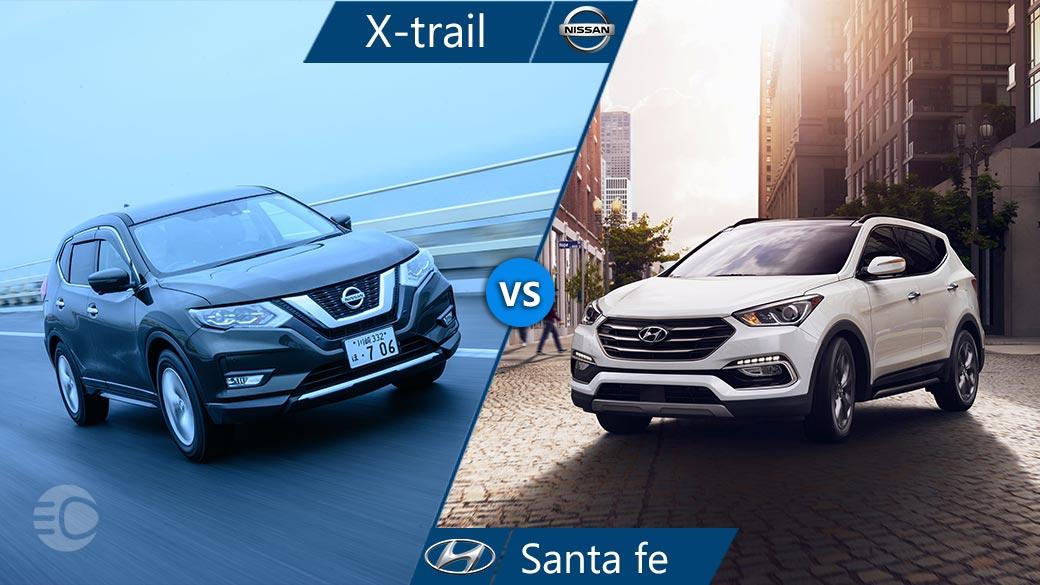 مقایسه هیوندای سانتافه و نیسان ایکس تریل